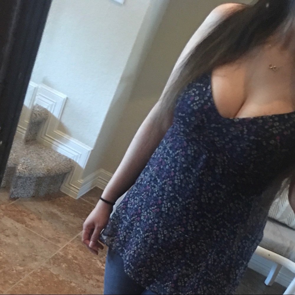 Floral spaghetti strap top